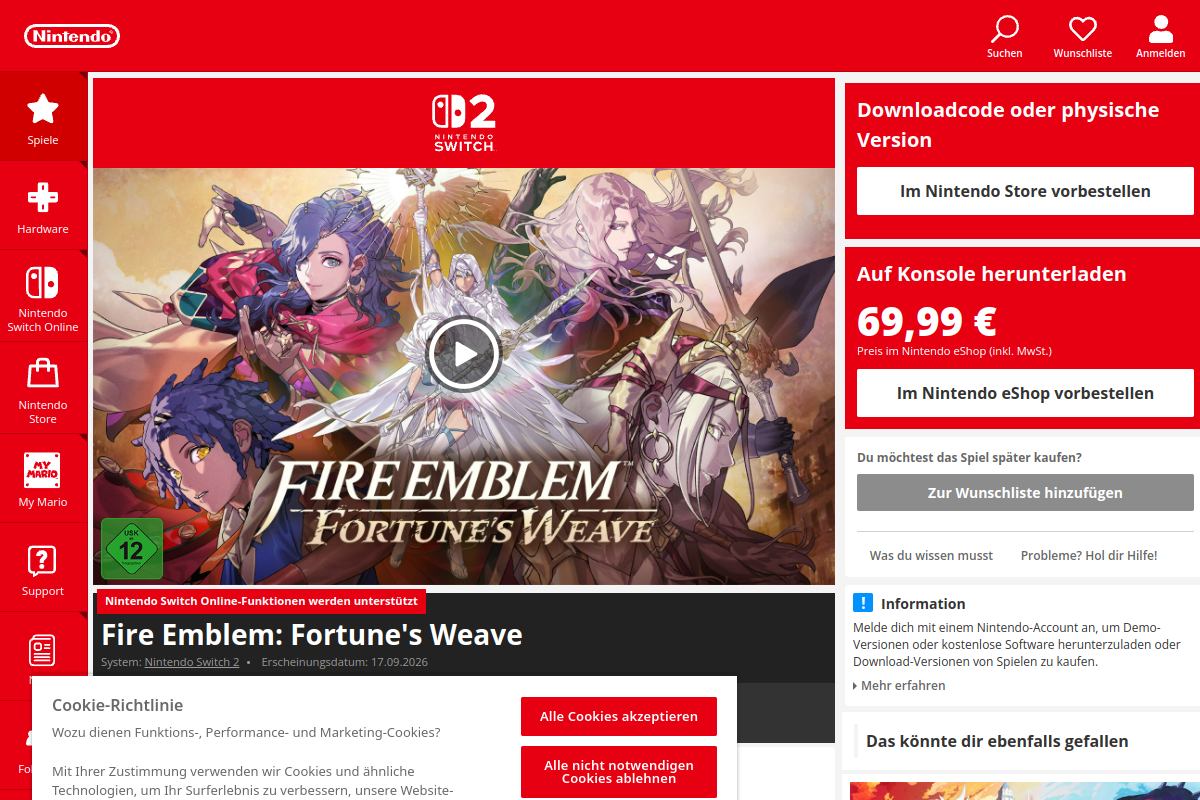 Fire Emblem: Fortune's Weave startet am 17. September auf Switch 2
