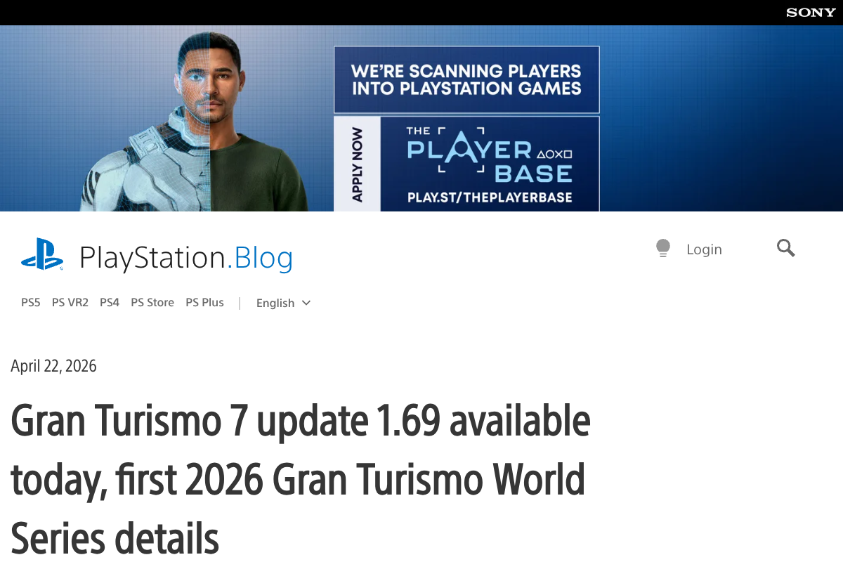 Gran Turismo 7 Update 1.69 ist live und die World Series 2026 laeuft jetzt wirklich an