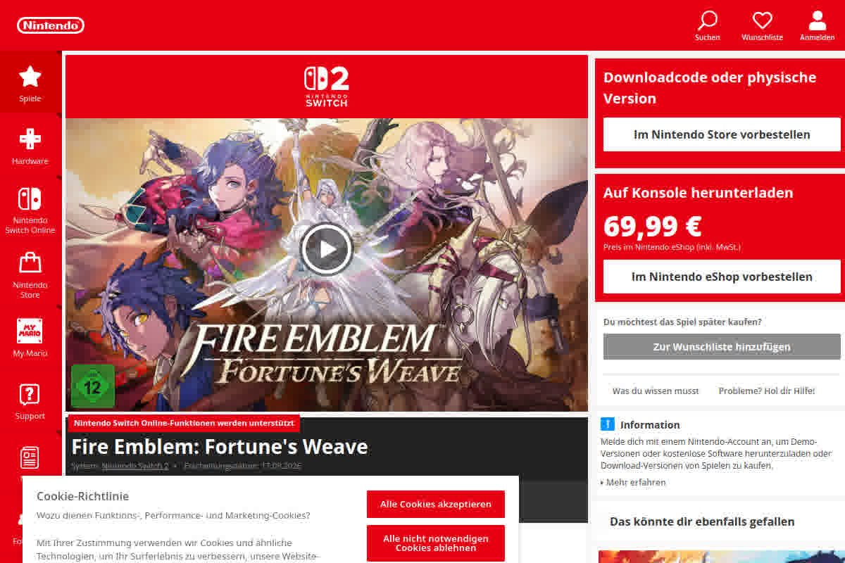 Fire Emblem: Fortune's Weave startet am 17. September auf Switch 2