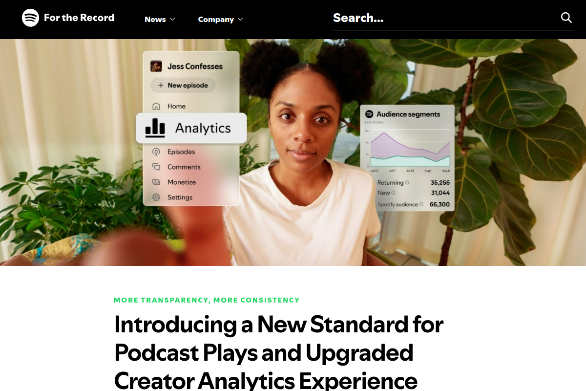 Spotify zaehlt Podcast-Plays neu: Ab heute gelten 30 Sekunden als relevanter Abruf